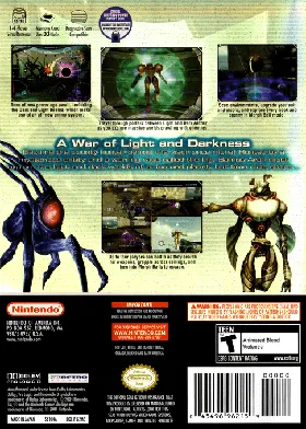 Metroid Prime 2 - Echoes box cover back